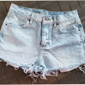 Topshop Light Blue Wash Shorts